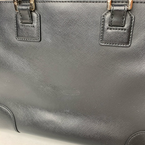 Tory Burch Black Robinson Triangle Tote - Picture 12 of 12